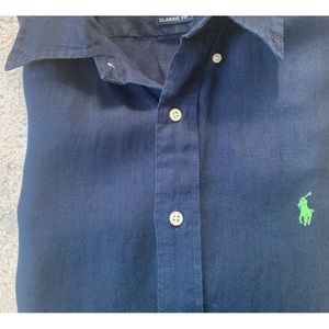 Men’s Polo Linen Shirt!